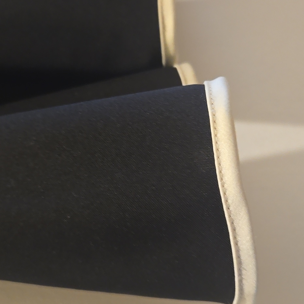 Express Black Midi Dress with Cream Accents - Picture 8 of 12